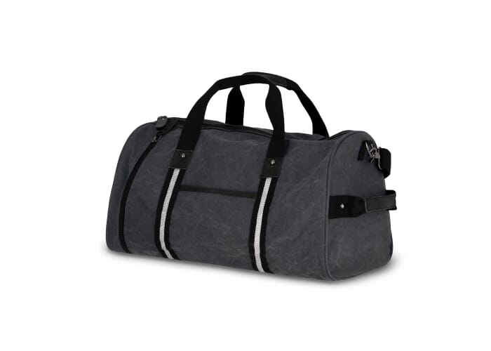 Sac de sport coton recyclé personnalisable Harper Gris foncé